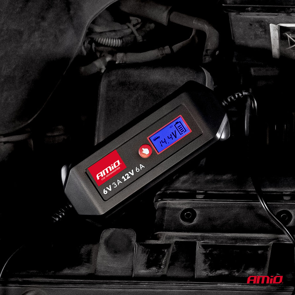 Digital battery charger STD GEL AGM WET MAX 6A 6/12V AMiO 04524 – AMiO 04524 – productafbeelding 3