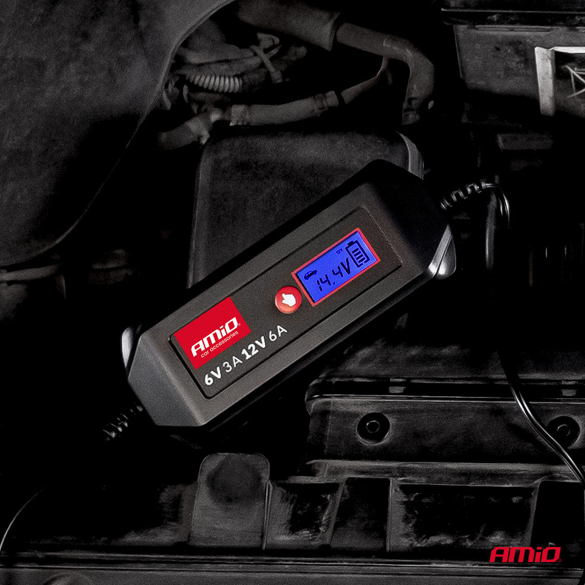 Digital battery charger STD GEL AGM WET MAX 6A 6/12V AMiO 04524 – AMiO 04524 – productafbeelding 3
