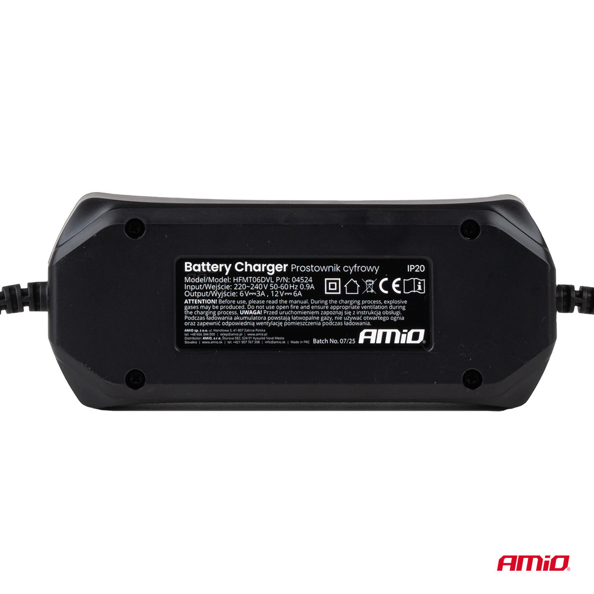 Digital battery charger STD GEL AGM WET MAX 6A 6/12V AMiO 04524 - AMiO 04524 - afbeelding 5