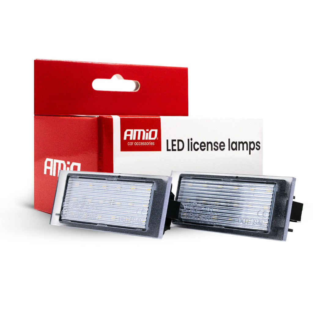 LED kentekenplaatverlichting CLP23 DACIA, MERCEDES-BENZ, NISSAN, OPEL, RENAULT AMiO 04566 - AMiO 04566 - afbeelding 1