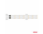 Flexibele LED COB strips, wit 2x30 cm 12 V