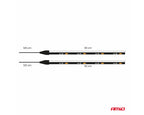 Flexibele LED zijstrips wit 2x30cm 12V