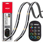 Flexibele LED COB-strips RGB met controller 2x30 cm 12V AMiO 04579