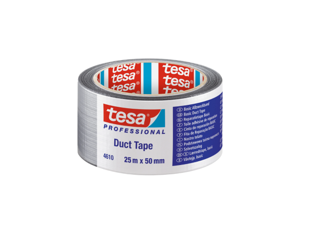 TESA Basic Duct Tape L.25mtr x B. 50mm Zilver (Per 6 Stuks) OP = OP!! afbeelding 3