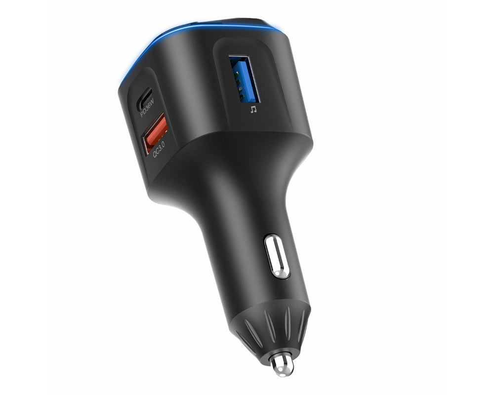 FM Transmitter 1×USB-A 2×USB-C 12V 24V