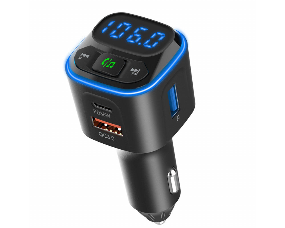 FM Transmitter 1×USB-A 2×USB-C 12V 24V