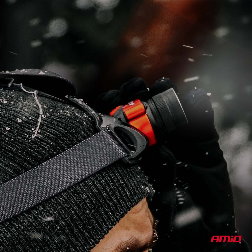 LED Headlamp T6 3600mAh (BATT) AMiO 04665 - AMiO 04665 - afbeelding 3