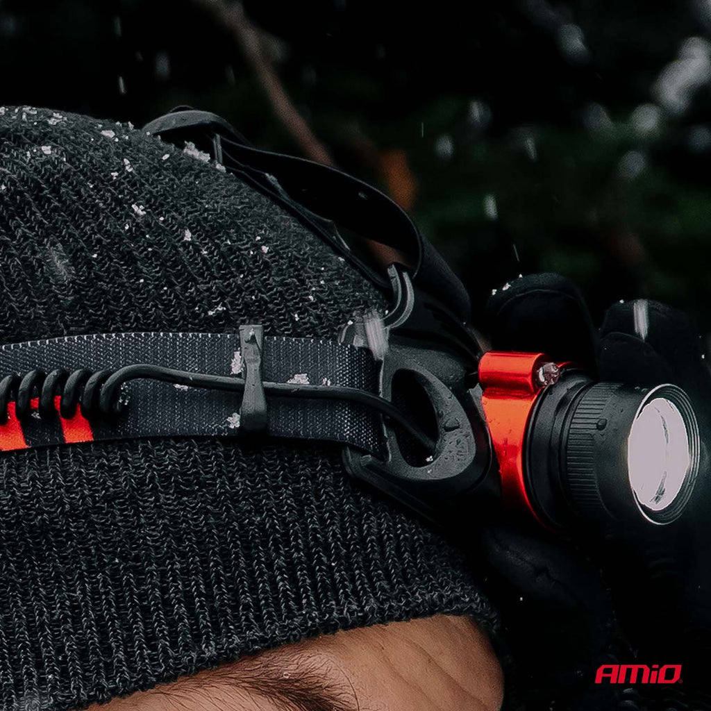 LED Headlamp T6 3600mAh (BATT) AMiO 04665 - AMiO 04665 - afbeelding 6