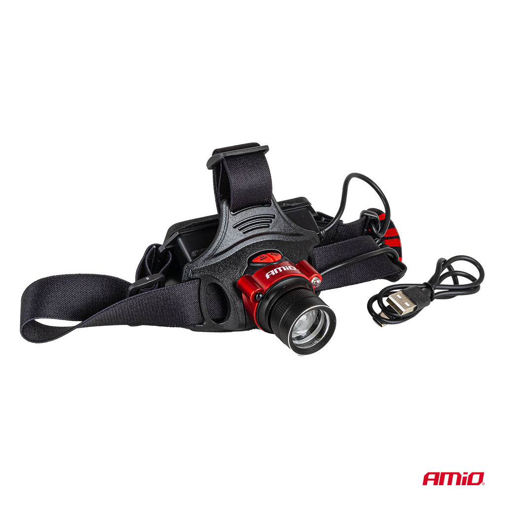LED Headlamp T6 3600mAh (BATT) AMiO 04665 - AMiO 04665 - afbeelding 10