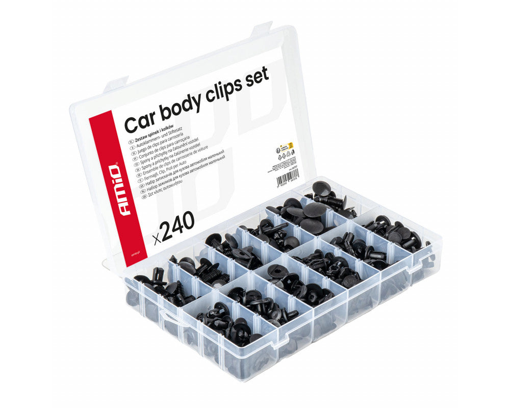 Set met 240stuks Automotive clips en bevestigingspinnen