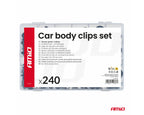 Set met 240stuks Automotive clips en bevestigingspinnen