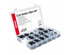 Set met 415stuks Automotive clips en bevestigingspinnen