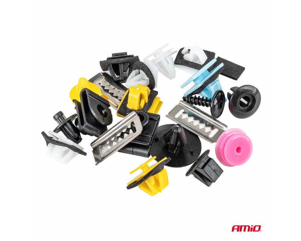 Set met 200stuks Automotive clips en bevestigingspinnen