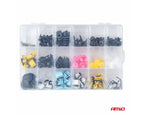 Set met 200stuks Automotive clips en bevestigingspinnen