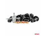 Set met 83stuks Automotive clips en bevestigingspinnen en gereedschap