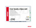 Set met 290stuks Automotive clips en bevestigingspinnen