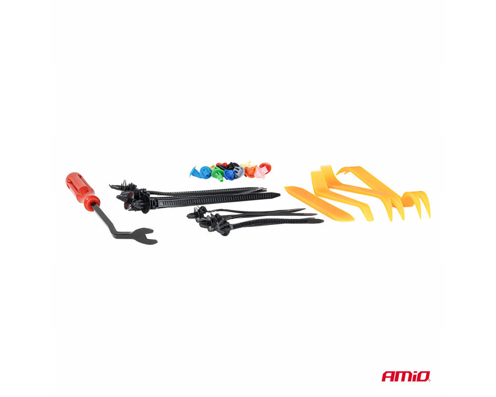 Set met 420stuks Automotive clips + gereedsschap