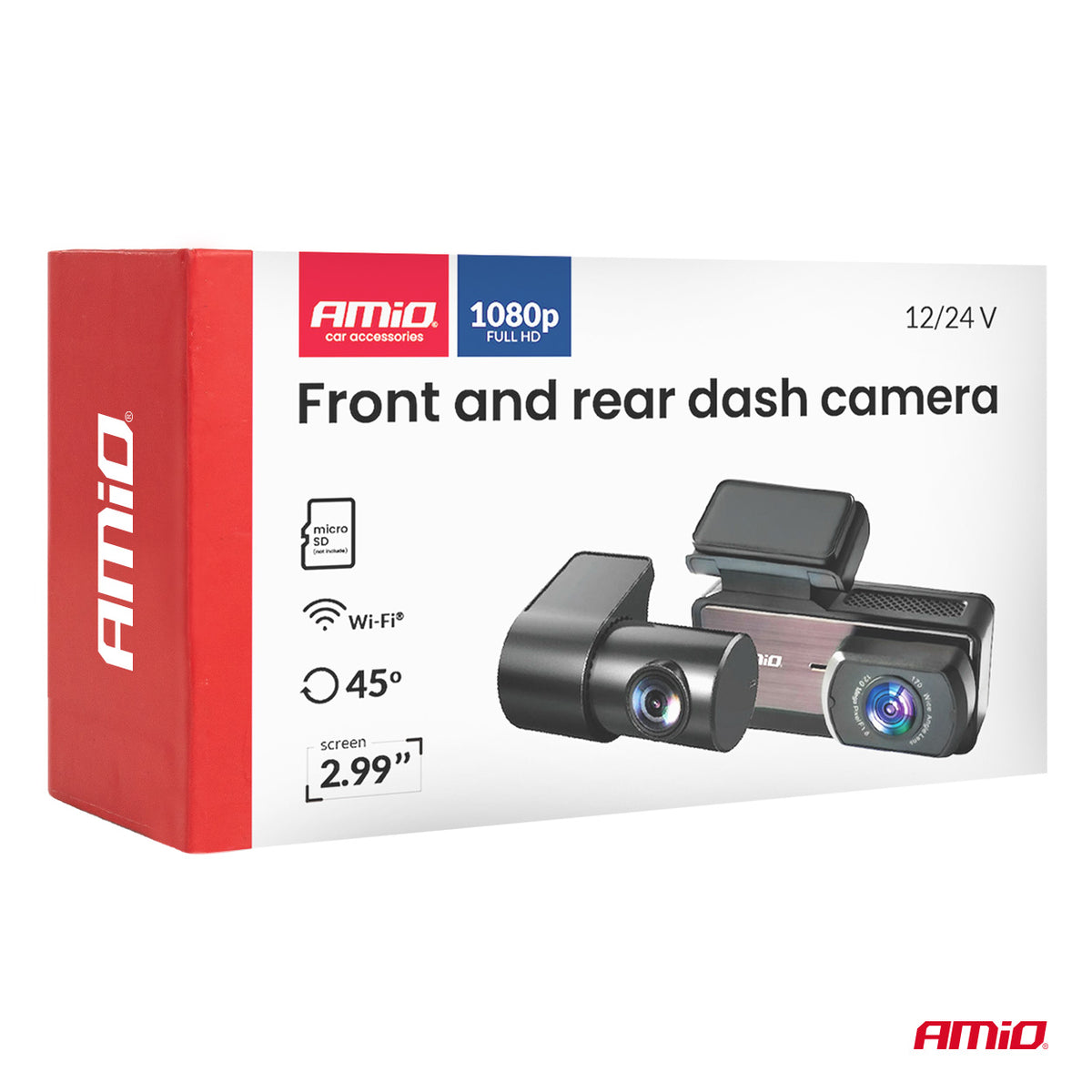 Front and rear dash camera 1K WLAN 256 GB WIFI Full HD AMiO 04799 - AMiO 04799 - afbeelding 7
