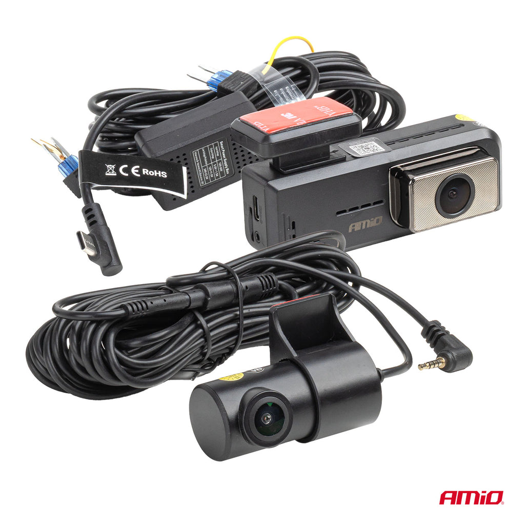Dashcam voor en achter 2K + 1K WLAN 512 GB WIFI Full HD AMiO 04800 – AMiO 04800 – productafbeelding 2