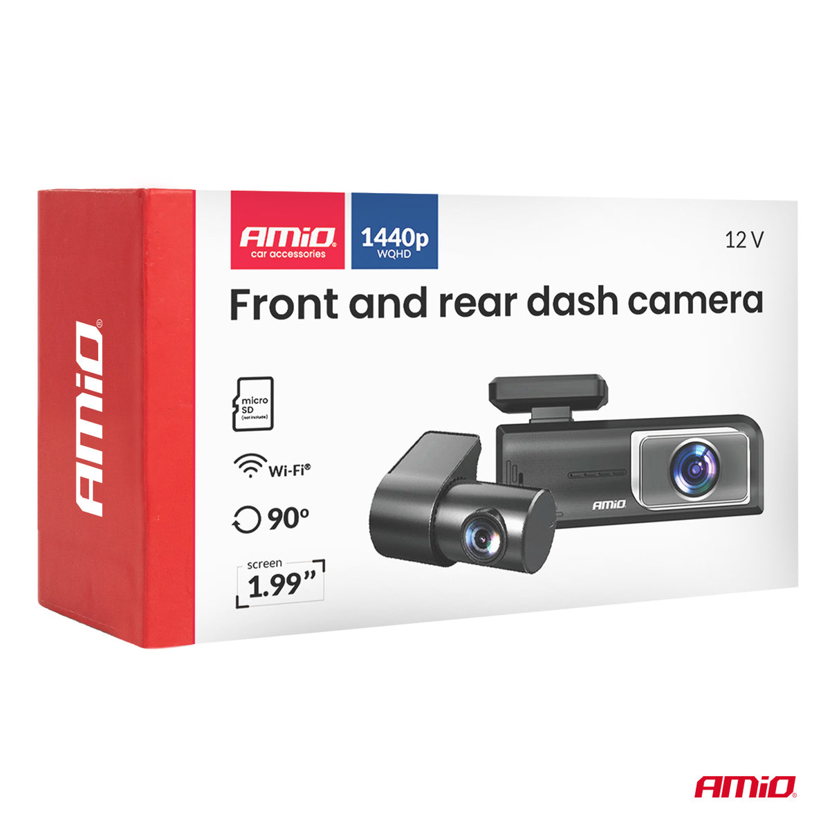 Dashcam voor en achter 2K + 1K WLAN 512 GB WIFI Full HD AMiO 04800 - AMiO 04800 - afbeelding 7