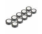 Opti Car Parts - Set van 10 zwarte PVC-isolatietapes, 19 mm x 10 m x 0,13 mm - Antennes & Klein - artikel 04845