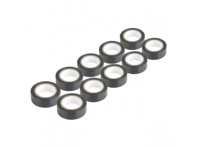 Opti Car Parts - Set van 10 zwarte PVC-isolatietapes, 19 mm x 10 m x 0,13 mm - Antennes & - artikel 04845 - afbeelding 2