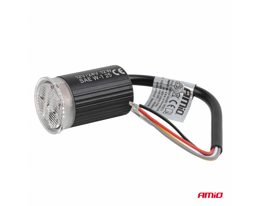 Waarschuwingslamp LED R65, 12 & 24V 12W