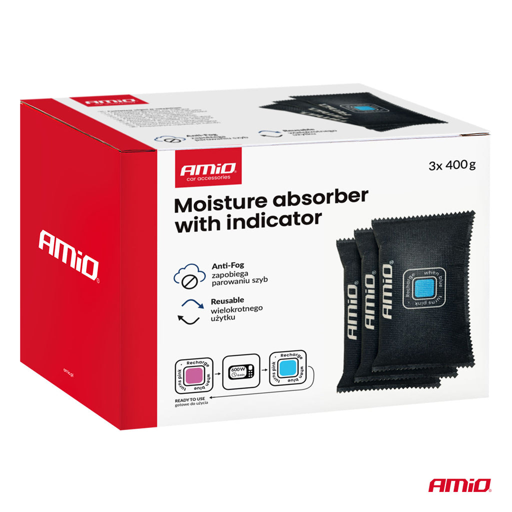 Ontvochtiger met indicator 400gr (3x) AMiO 04878 - AMiO 04878 - afbeelding 9