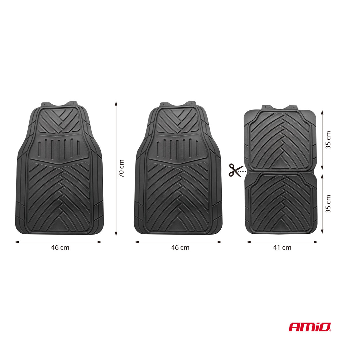 Universele rubberen automat 4 delig AMiO 04886 - AMiO 04886 - afbeelding 4