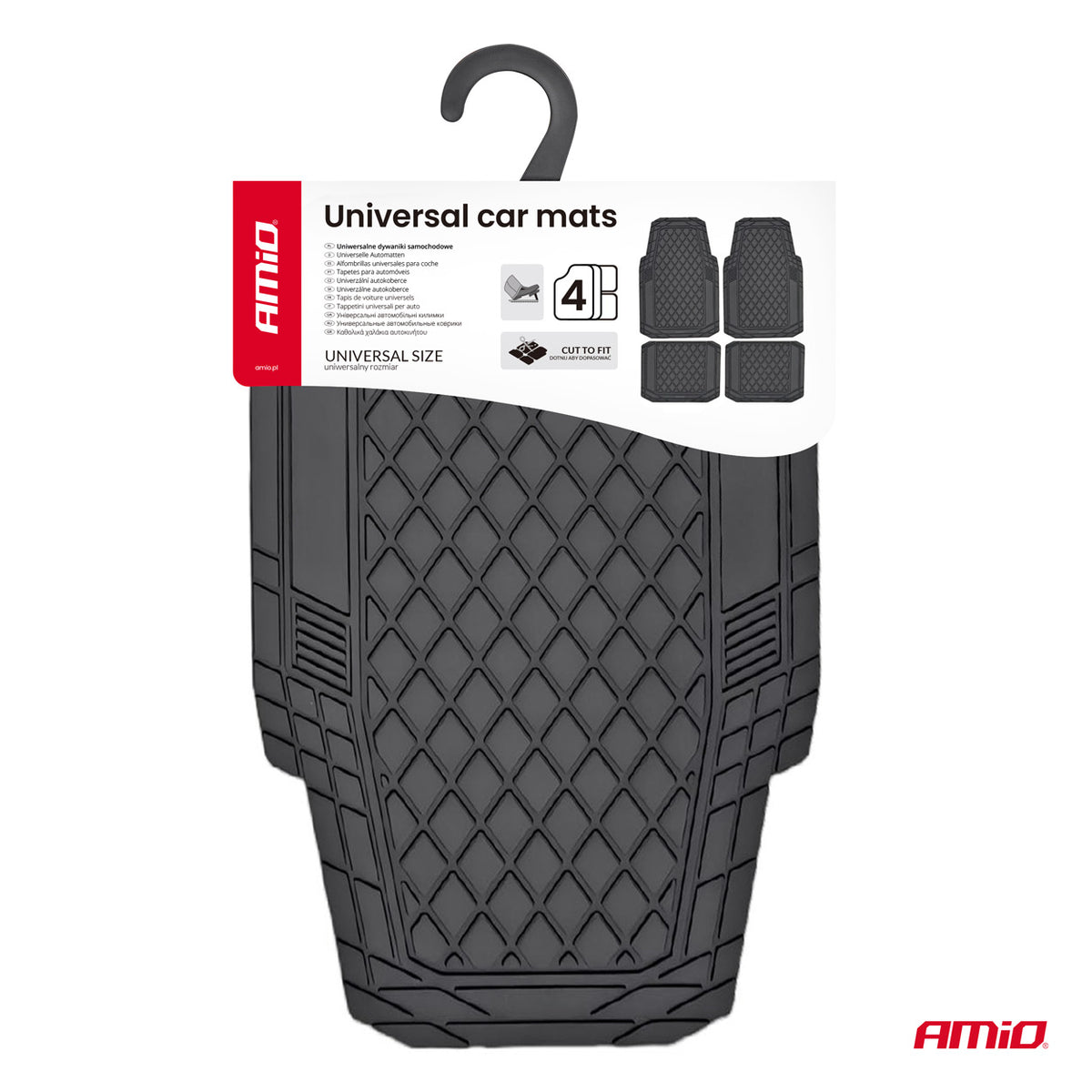 Universele rubberen automat 4 delig AMiO 04887 - AMiO 04887 - afbeelding 5