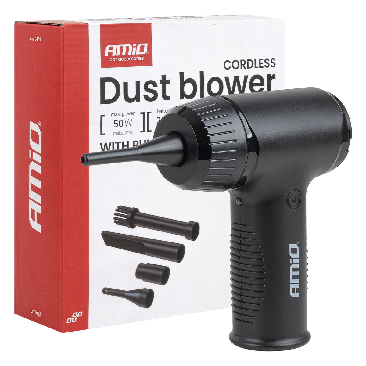 Stofblazer met pompfunctie 50W, draadloos AMiO 04890 – AMiO 04890 – productafbeelding 1