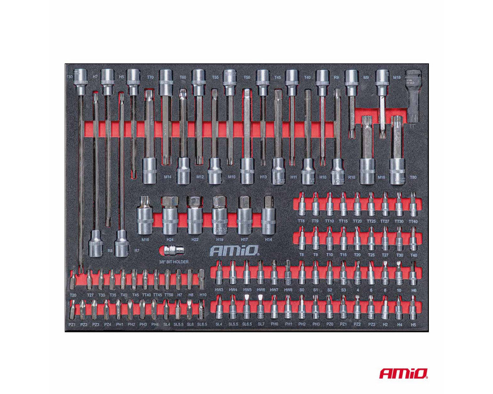 Opti Car Parts - Gereedschapskast met 258-delige gereedschapset 840x460x870mm AMIO-04892 - Auto-accessoires - afbeelding 3