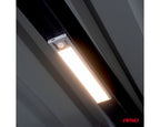 Opti Car Parts - Oplaadbare LED lamp met PIR bewegingssensor en schemersensor (23x4.1x0.9cm) - Antennes & Klein inbouwmateria
