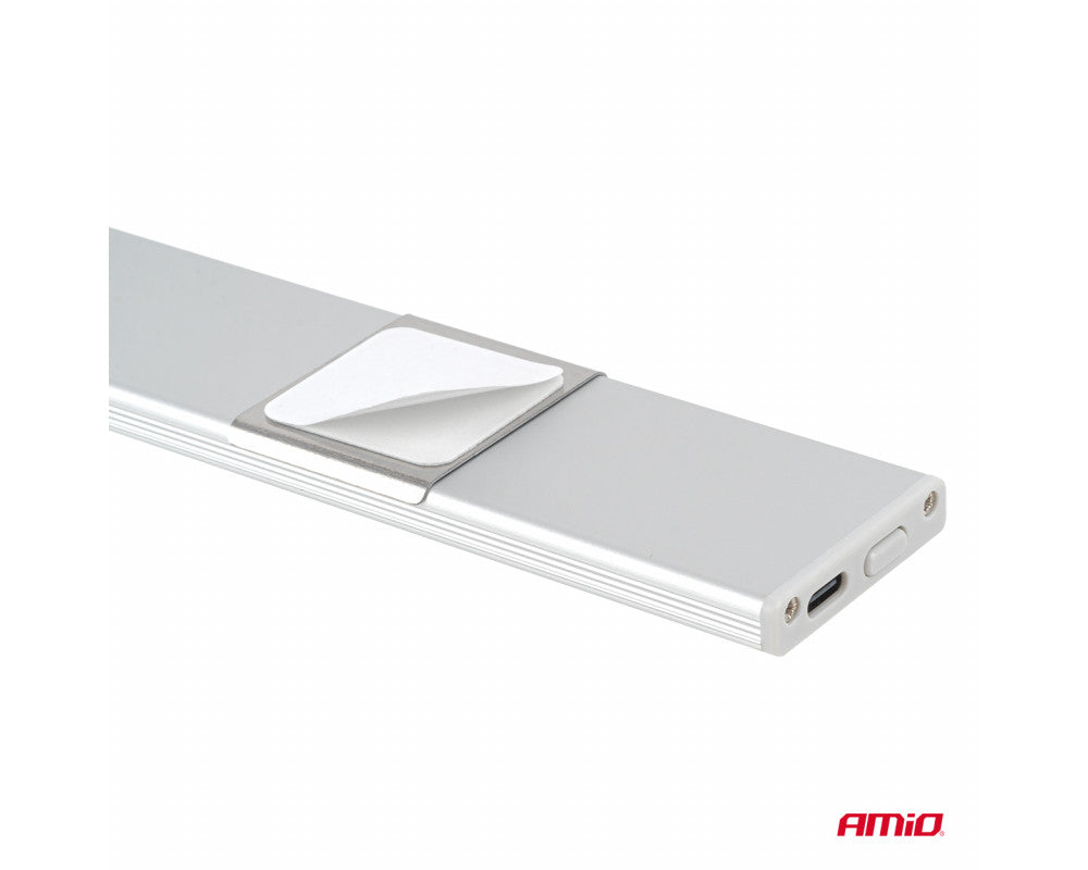 Opti Car Parts - Oplaadbare LED lamp met PIR bewegingssensor en schemersensor (23x4.1x0.9cm) - Antennes & Klein inbouwmateria