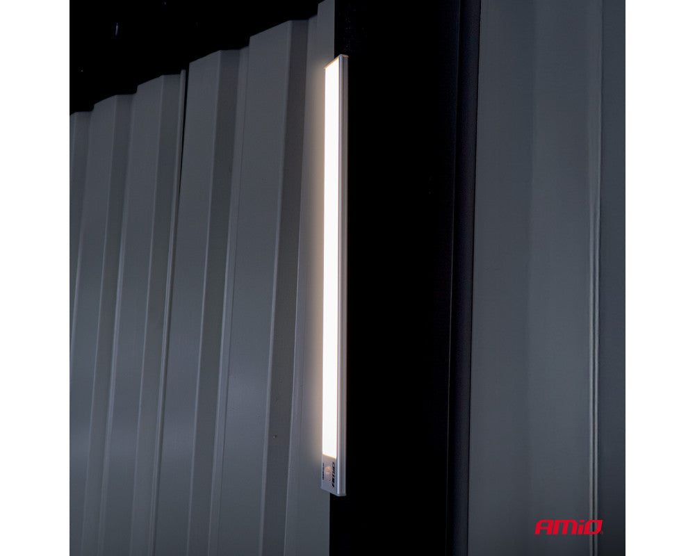 Opti Car Parts - Oplaadbare LED lamp met PIR bewegingssensor en schemersensor (40x4.1x0.9cm) - Antennes & Klein inbouwmateria