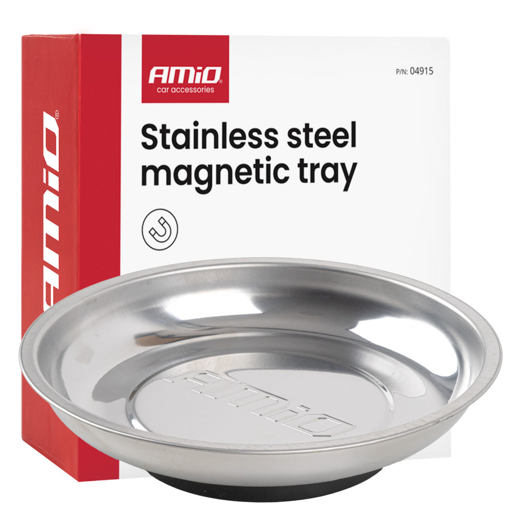 Magnetisch opvangbakje van roestvrij staal, 150mm AMiO 04915 - AMiO 04915 - afbeelding 1