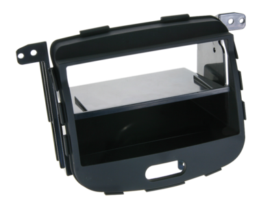 2-DIN Paneel Hyundai i10 2008-2013 - Zwart Rubbertouch