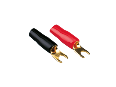 Vork kabelschoen 6 mm² 4 x rood 4 x zwart