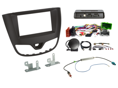 ACV - 2-DIN inbouwkit Opel Karl 04/2017-06/2019 zwart i-dapter - artikel 621230-33-1