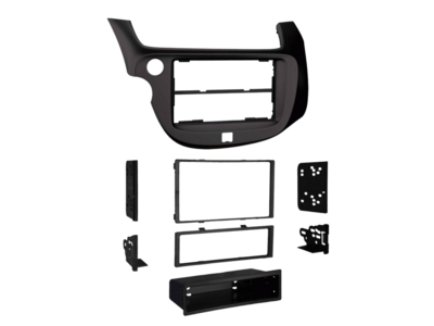 2-DIN Paneel Honda Fit/ Jazz 2009-2013 - zwart