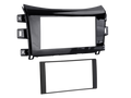 2-DIN Paneel Nissan Navara (NP300) 2016-2019 - Piano Zwart