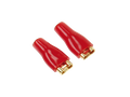 Vlakstekkern 4,8 mm rood 50 Stuks