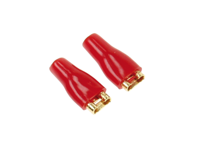 Vlakstekkern 4,8 mm rood 50 Stuks