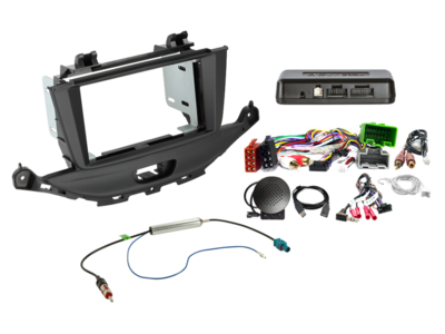 ACV - 2-DIN inbouwkit Opel Astra K 2015 - 2019 16Pin groen/grijs i-dapter - artikel 621230-32-2