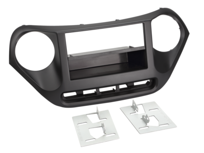 2-DIN Paneel Hyundai i10 | 2013-2019 | - Zwart