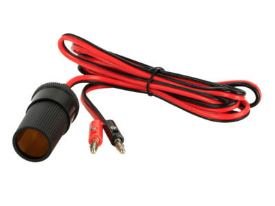 Adapter sigarettenaansteker > 2 x Bananenstekker ca 1.8m