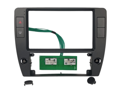 ACV - 9" paneel VW Passat (B5) 03/1997 - 12/2004 zwart - Inbouwpanelen - artikel 381324-91-1