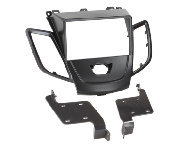 2-DIN Paneel Ford Fiesta (JA8) 2008-2017 - Zwart