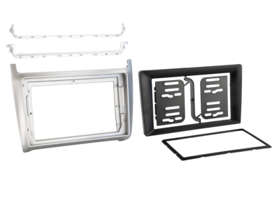 2-DIN frame VW Polo 2014-2017 Zilver