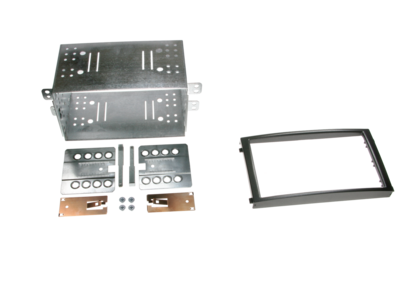 2-DIN Paneel SsangYong Rexton II (RJ) 2005-2013 - Zwart